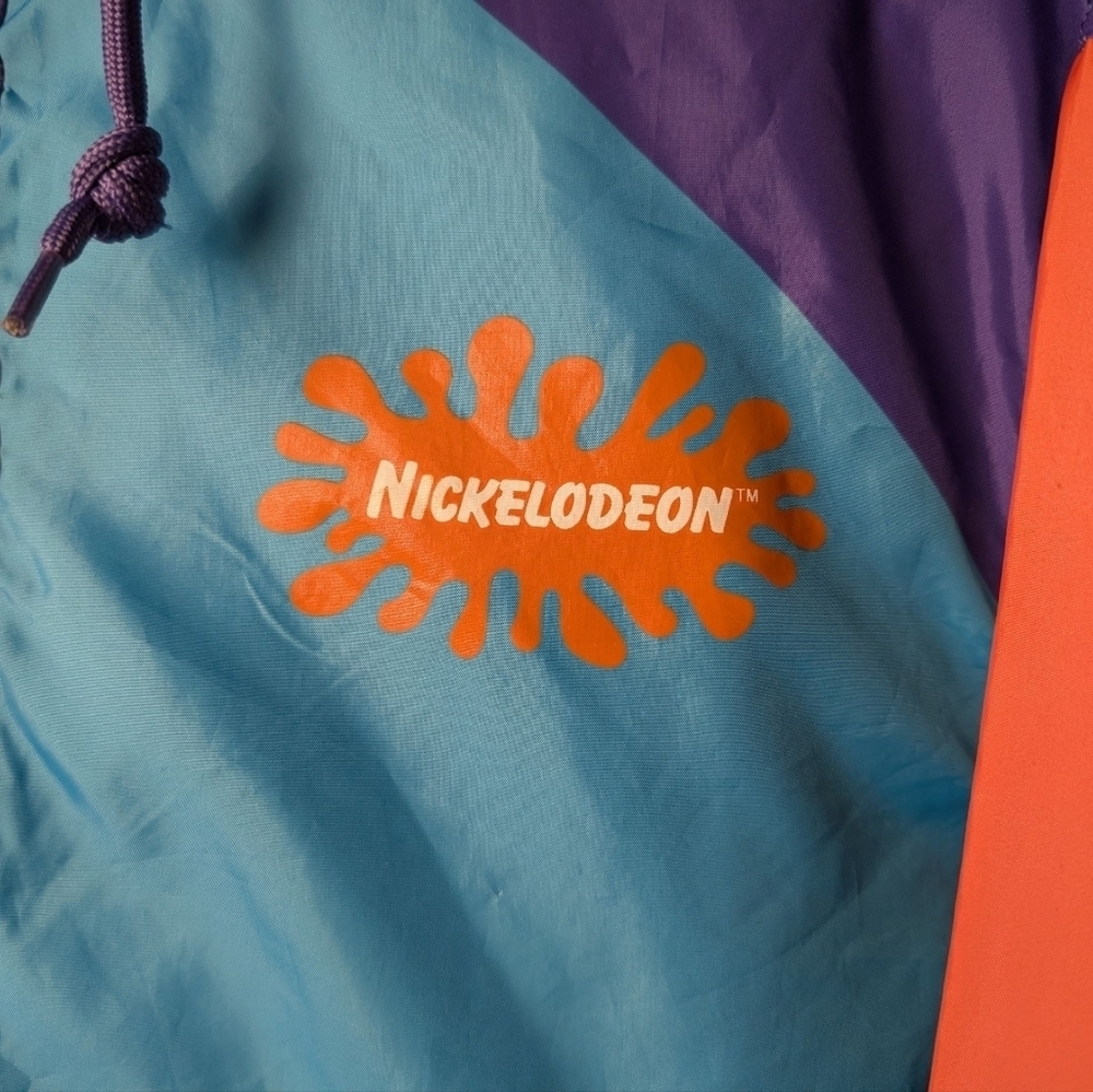 Rugrats Nickelodeon Colorful Multicolor 90s Cartoon Graphic Jacket Unisex M - Picture 3 of 13